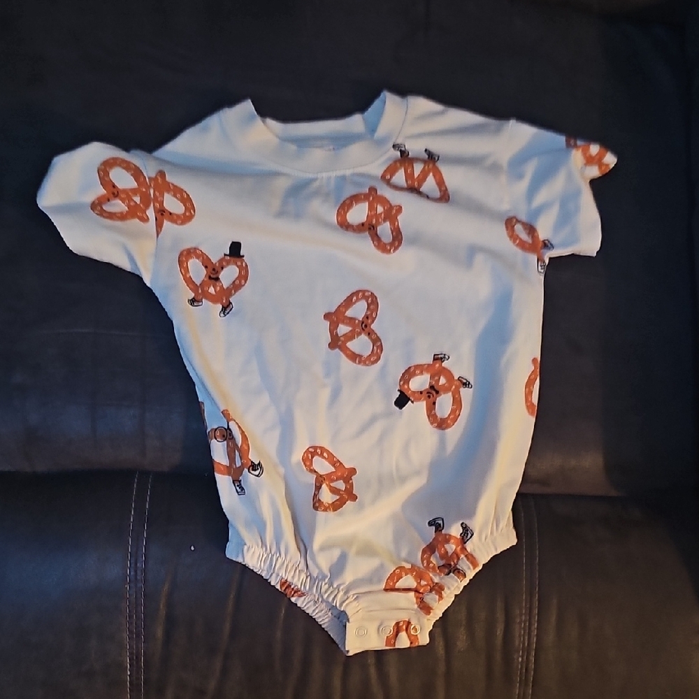 Cat & Jack White and Orange Butterfly Bodysuit